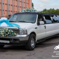 аренда свадебных украшений на лимузин